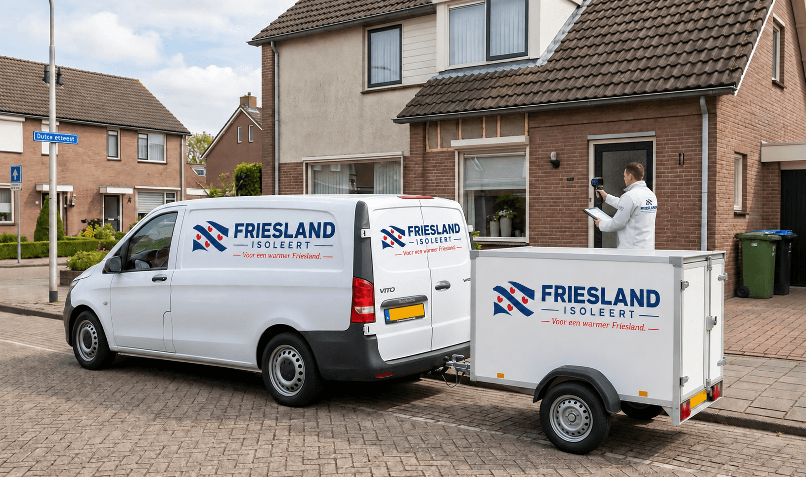 Friesland Isoleert in een woningomgeving